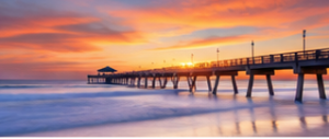 Pompano Beach FL pier sunset — digital marketing services