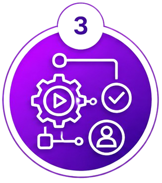 AI automation and integration icon