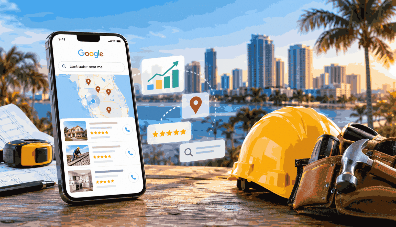 Contractor SEO in Florida for Google Maps rankings