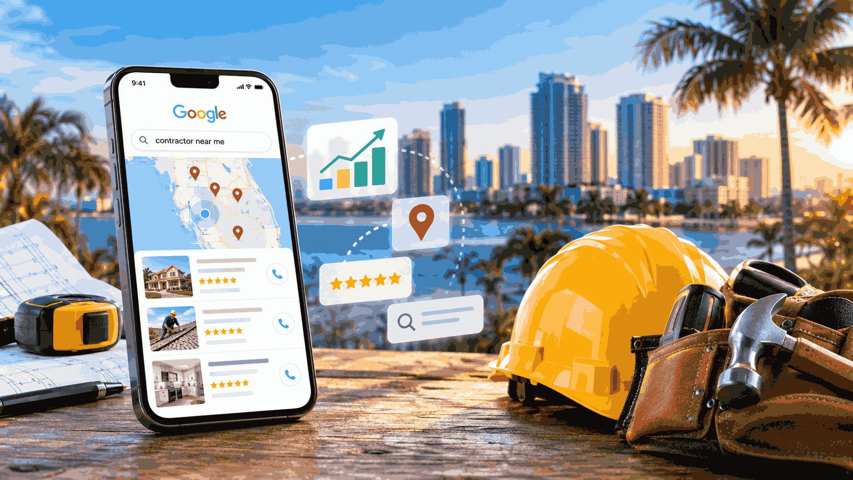 Contractor SEO in Florida for Google Maps rankings